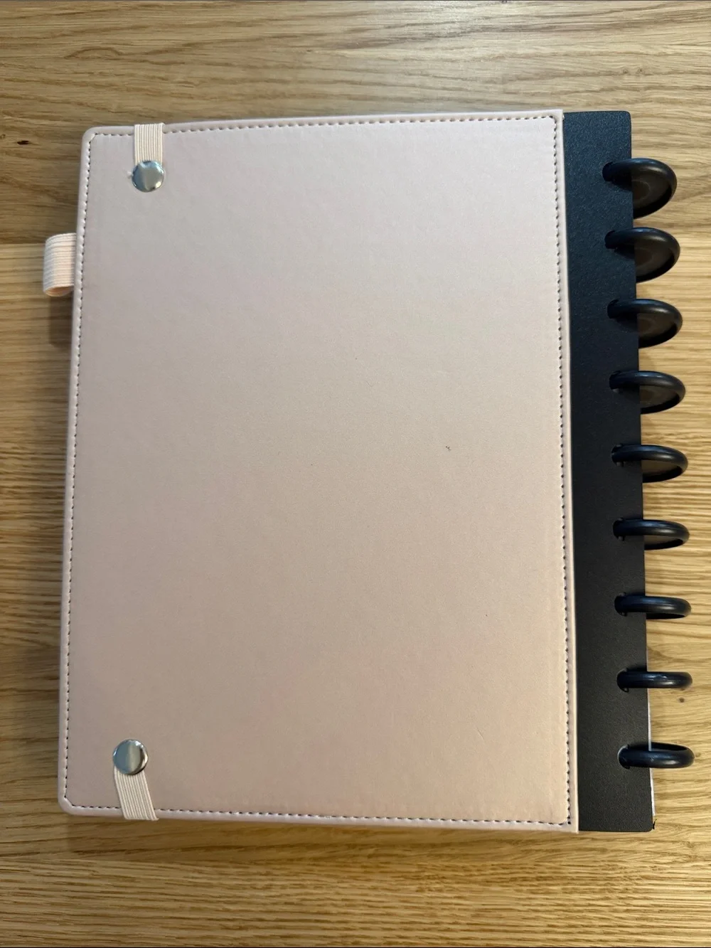 2026 Rose Gold Disc-Bound Planner with Elastic Closure